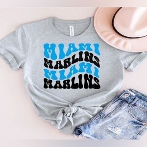 Miami Marlins Wavy Tee